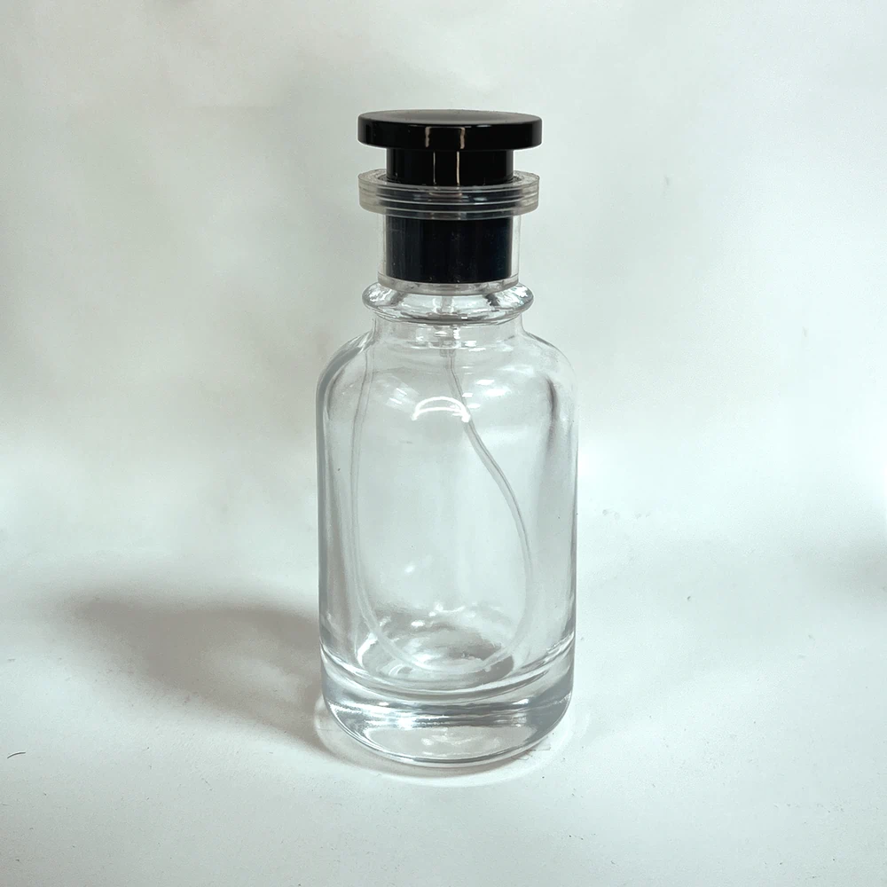 LV Style 50ml Transparent Glass Bottle