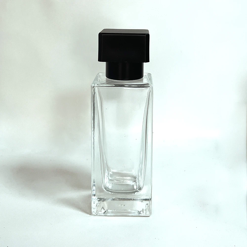 Square Bottle With Black Cap 50 ML